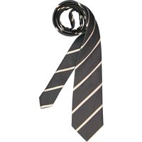 BOSS Black Herren Krawatte beige Seide College-Streifen von BOSS Black
