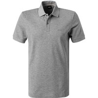 BOSS Black Herren Polo-Shirt grau Baumwoll-Piqué meliert von BOSS Black