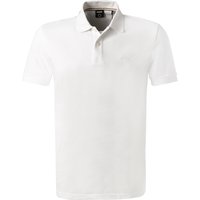 BOSS Black Herren Polo-Shirt weiß Baumwoll-Piqué von BOSS Black
