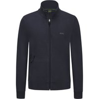 BOSS GREEN Unifarbene Sweatjacke mit Stehkragen von BOSS Green