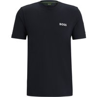 BOSS GREEN Unifarbenes T-Shirt mit gummiertem Logo-Relief von BOSS Green