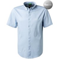 BOSS Green Herren Hemd blau Jersey von BOSS Green