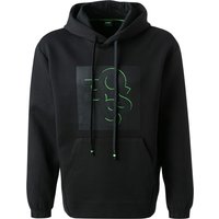 BOSS Green Herren Hoodie schwarz Baumwolle Logo und Motiv von BOSS Green