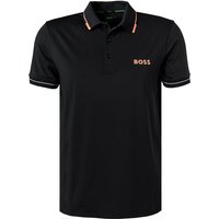 BOSS Green Herren Polo-Shirt schwarz Mikrofaser Slim Fit von BOSS Green