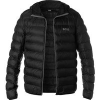 BOSS Green Herren Steppjacke schwarz Mikrofaser unifarben von BOSS Green