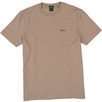 BOSS Green Herren T-Shirt beige Baumwolle von BOSS Green