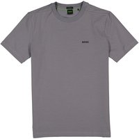 BOSS Green Herren T-Shirt grau Baumwolle von BOSS Green