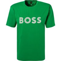 BOSS Green Herren T-Shirt grün Baumwolle von BOSS Green