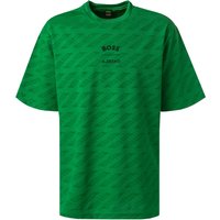 BOSS Green Herren T-Shirt grün Mikrofaser von BOSS Green
