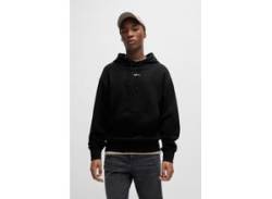 Kapuzensweatshirt BOSS ORANGE "WeSmallhood" Gr. L, schwarz (black001) Herren Sweatshirts von BOSS Orange