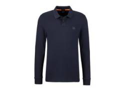 Poloshirt BOSS ORANGE "Passerby" Gr. S, blau (404_dark_blue) Herren Shirts Langarm von BOSS Orange