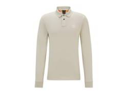 Poloshirt BOSS ORANGE "Passerby" Gr. XXXL, beige (light beige271) Herren Shirts Langarm von BOSS Orange