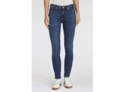 Skinny-fit-Jeans BOSS ORANGE "C_JACKIE MR 3.0 Premium Damenmode" Gr. 27, N-Gr, blau (navy415) Damen Jeans Röhrenjeans von BOSS Orange