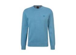 Strickpullover BOSS ORANGE "Kanovano" Gr. M, blau (open blue486) Herren Pullover Sweatshirts von BOSS Orange