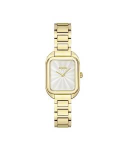 BOSS Analog Quarzuhr für Damen mit Gelbgoldfarbenes Edelstahlarmband - 1502684 von BOSS