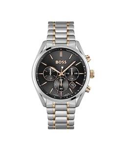 BOSS Chronograph Quarz Uhr für Herren mit Zweifarbiges Edelstahlarmband - 1513819 von BOSS