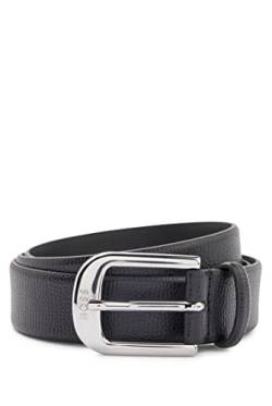 BOSS Damen Anna Belt 3 cm N. Gürtel aus italienischem Leder mit Logo-Schließe Schwarz 75 von BOSS