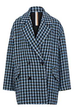 BOSS Damen C Caluna1 Zweireihiger Mantel mit Hahnentritt-Muster Gemustert 44 von BOSS