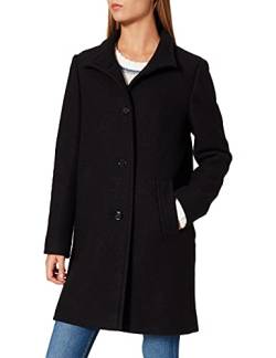 BOSS Damen C Cohsandy Regular-Fit Mantel aus gekochter Wolle mit Logo-Innenfutter von BOSS