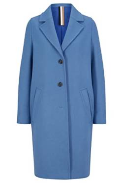 BOSS Damen C Coluise3 Eleganter Mantel aus Woll-Mix mit Kaschmir-Anteil und Twill-Struktur Hellblau 36 von BOSS