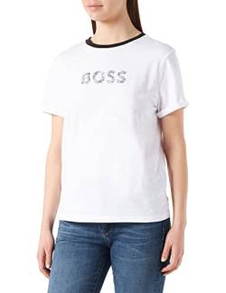BOSS Damen C_Emoi1 T-Shirt, White100, S von BOSS