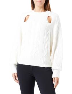 BOSS Damen C_Fablessa Knitted Sweater, Open White118, Medium von BOSS