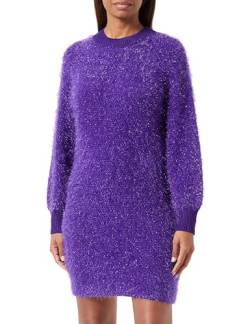 BOSS Damen C_Festalasa Knitted Dress, Open Purple551, Small von BOSS