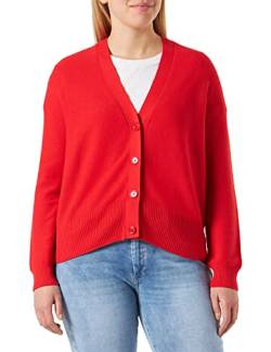 BOSS Damen C_faduana Knitted_Cardigan, Open Red640, L von BOSS