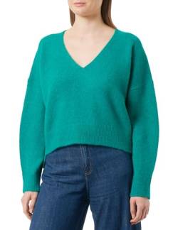 BOSS Damen C_fakalu Knitted Sweater, Open Green393, L EU von BOSS