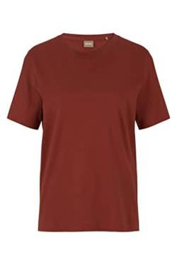 BOSS Damen Ecosa Relaxed-Fit T-Shirt aus Bio-Baumwoll-Jersey Rot XS von BOSS