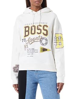 BOSS Damen Hoodie C_Eraisy_Sport Elfenbein Medium von BOSS