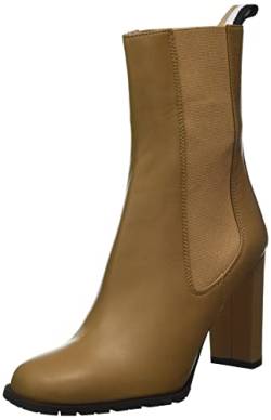 BOSS Damen Scarlet Ch.Bootie90N Ankle Boot, Medium Beige260, 38.5 EU von BOSS