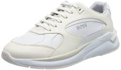 BOSS Damen Skylar Runn_mxfl Sneaker, Open White120, 40 EU von BOSS