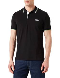 BOSS Green Herren Poloshirt Paddy Pro Schwarz Small von BOSS