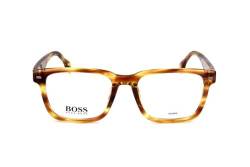 BOSS Herren 1320 Sonnenbrille, Striped Brown Ruthenium, 52 von BOSS