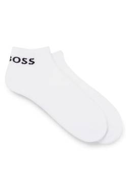 BOSS Herren 2P AS Sport CC Knöchellange Socken aus elastischem Baumwoll-Mix im Zweier-Pack Weiß 39-42 von BOSS
