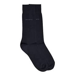 BOSS Herren 2P RS Uni CC Socken, Blau (Dark Blue 401), 39-42 (2er Pack) von BOSS
