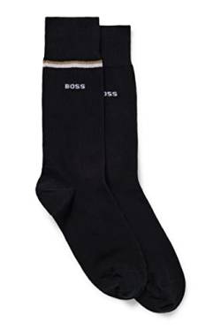 BOSS Herren 2P RSGift Keyring CC Zwei Paar mittelhohe Socken mit Schlüsselanhänger Schwarz 40-46 von BOSS