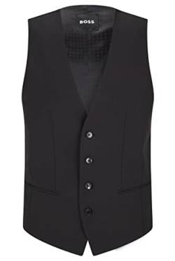 BOSS Herren Anzugsweste H-Huge-Vest Schwarz L von BOSS