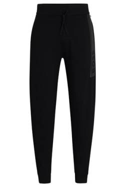 BOSS Herren Authentic Pants aus French Terry mit Logo, Black, L von BOSS