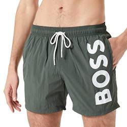 BOSS Herren Badeshorts Badehose Octopus, Farbe:Oliv, Wäschegröße:M, Artikel:-300 Green von BOSS