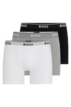 BOSS Herren Boxer Briefs, 3er Pack, Sortiert 999, S von BOSS