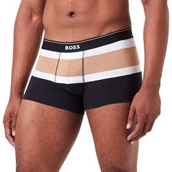 BOSS Herren Boxer Unterhose Shorts Trunk Stripe, Farbe:Mehrfarbig, Größe:2XL, Artikel:-252 Dark beige von BOSS