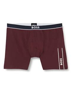 BOSS Herren BoxerBr 24 Logo Boxershorts, Dark Red601, l von BOSS