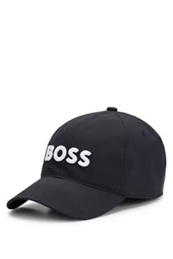 BOSS Herren Cap-Golf Cap aus Stretch-Popeline mit erhabenen Logo-Stickereien Schwarz Stck von BOSS