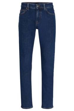 BOSS Herren Delaware BC-C Blaue Slim-Fit Jeans aus bequemem Stretch-Denim Dunkelblau 30/32 von BOSS