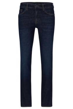 BOSS Herren Delaware3 Dunkelblaue Slim-Fit Jeans aus bequemem Stretch-Denim Blau 36/34 von BOSS