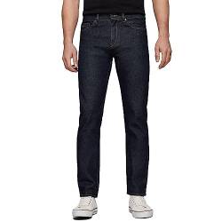 BOSS Herren Delaware3 Dunkelblaue Slim-Fit Jeans aus bequemem Stretch-Denim Dunkelblau 33/34 von BOSS