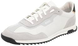 BOSS Herren Freizeitschuh Schnürschuh Turnschuh Halbschuh Sneaker Zayn Lowp ltsd, Farbe:Weiß, Schuhgröße:EUR 43, Artikel:-121 Open White von BOSS