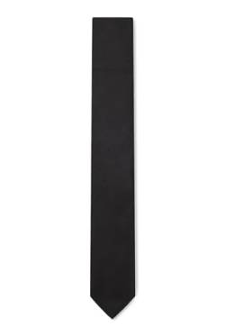 BOSS Herren H-TIE 6 CM In Italien gefertigte Krawatte aus reinem Seiden-Jacquard Schwarz Stck von BOSS